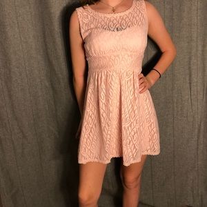 PINK LACE DRESS
